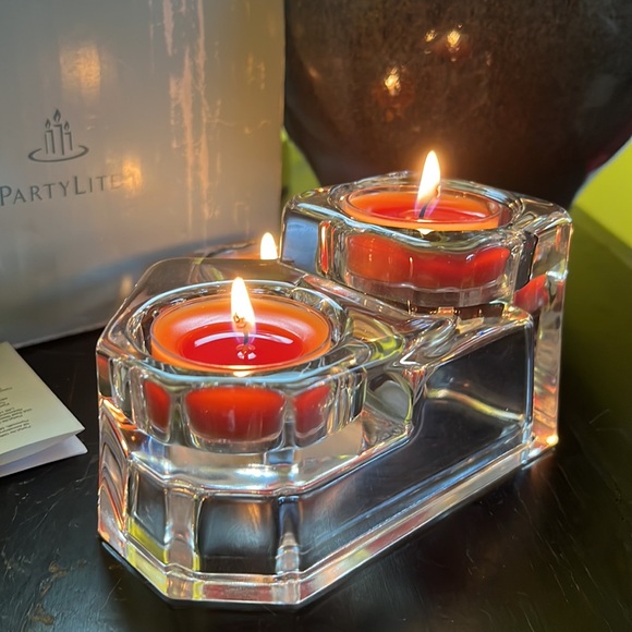 PartyLite Lead Crystal Collection 3 Tier candle holder-PartyLite Gifts Exclusive - Picture 7 of 13